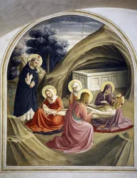 Beweinung Christi, mit St. Dominikus, 1442